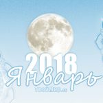 Лунный календарь на январь 2018 года
